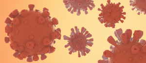 covid 19 coronavirus fundo amarelo virus vermelho compras